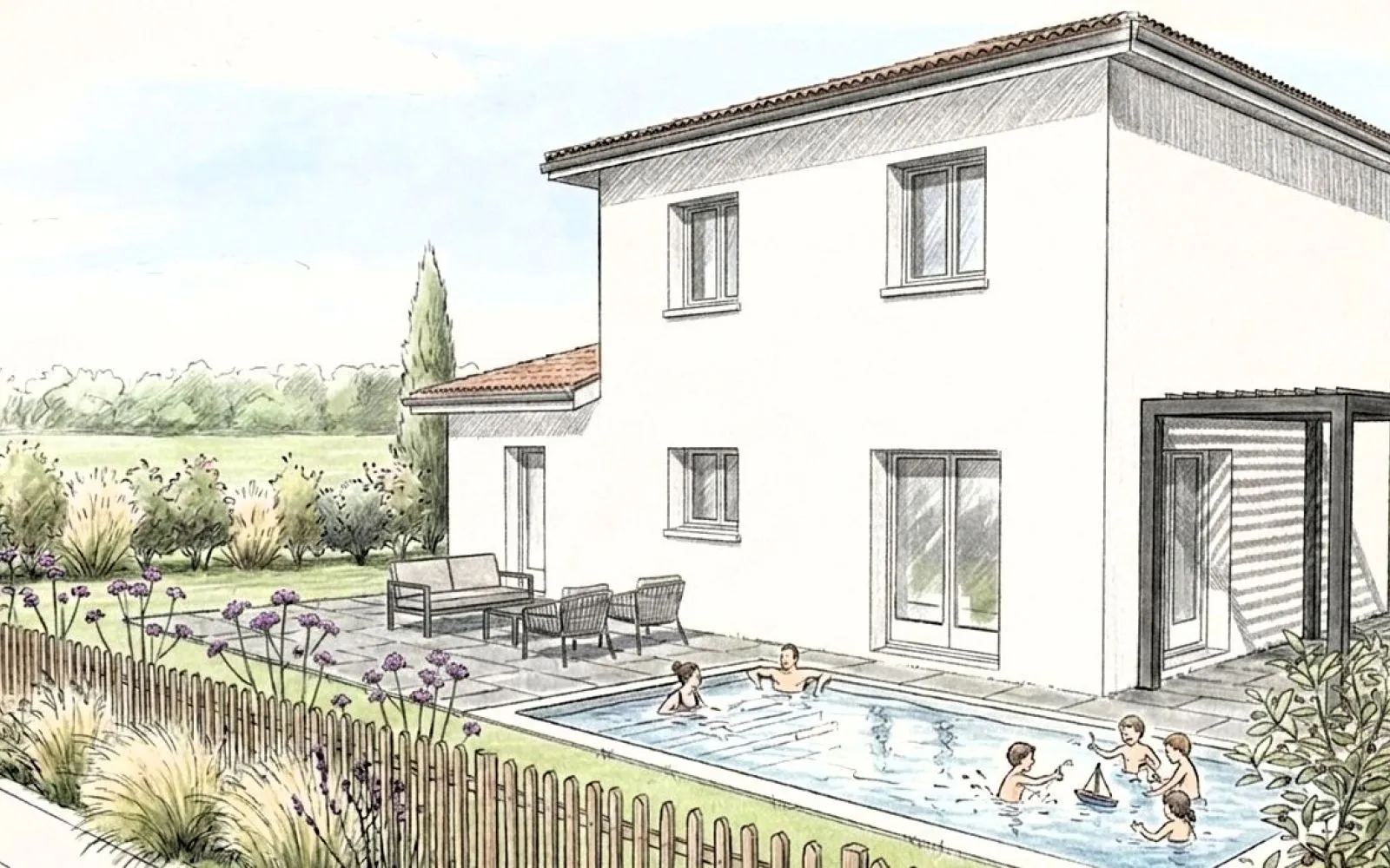 Projet de construction d'une maison 93 m² avec terrain à SAINT-JEAN-DE-THURIGNEUX (01) à Saint-Jean-de-Thurigneux — photo 1