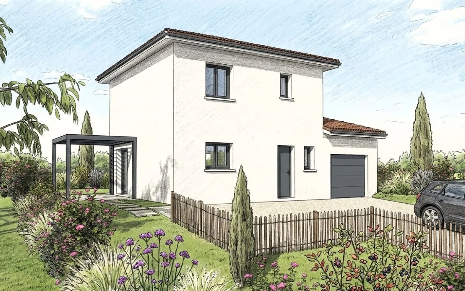 Projet de construction d'une maison 93 m² avec terrain à SAINT-JEAN-DE-THURIGNEUX (01) à Saint-Jean-de-Thurigneux — photo 2
