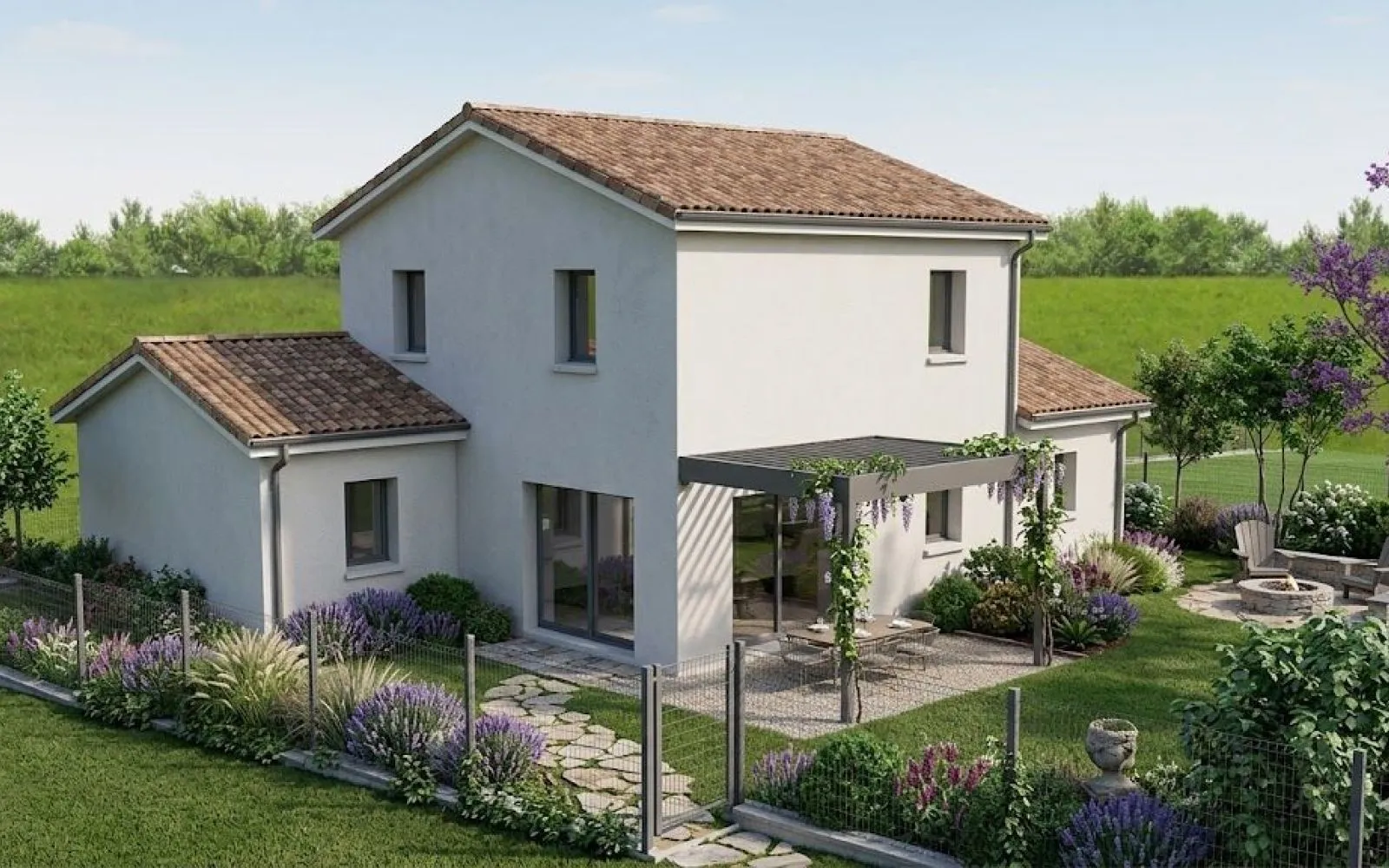 Projet de construction d'une maison 116 m² avec terrain à CHARNAY-LES-MACON (71) à Charnay-lès-Mâcon — photo 1