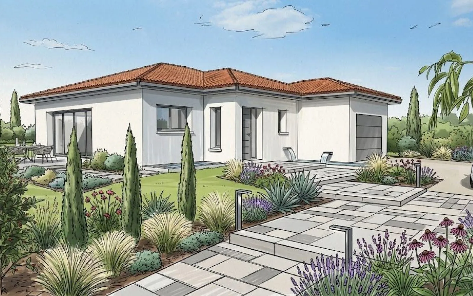 Projet de construction d'une maison 128 m² avec terrain à CHARNAY-LES-MACON (71) à Charnay-lès-Mâcon — photo 1