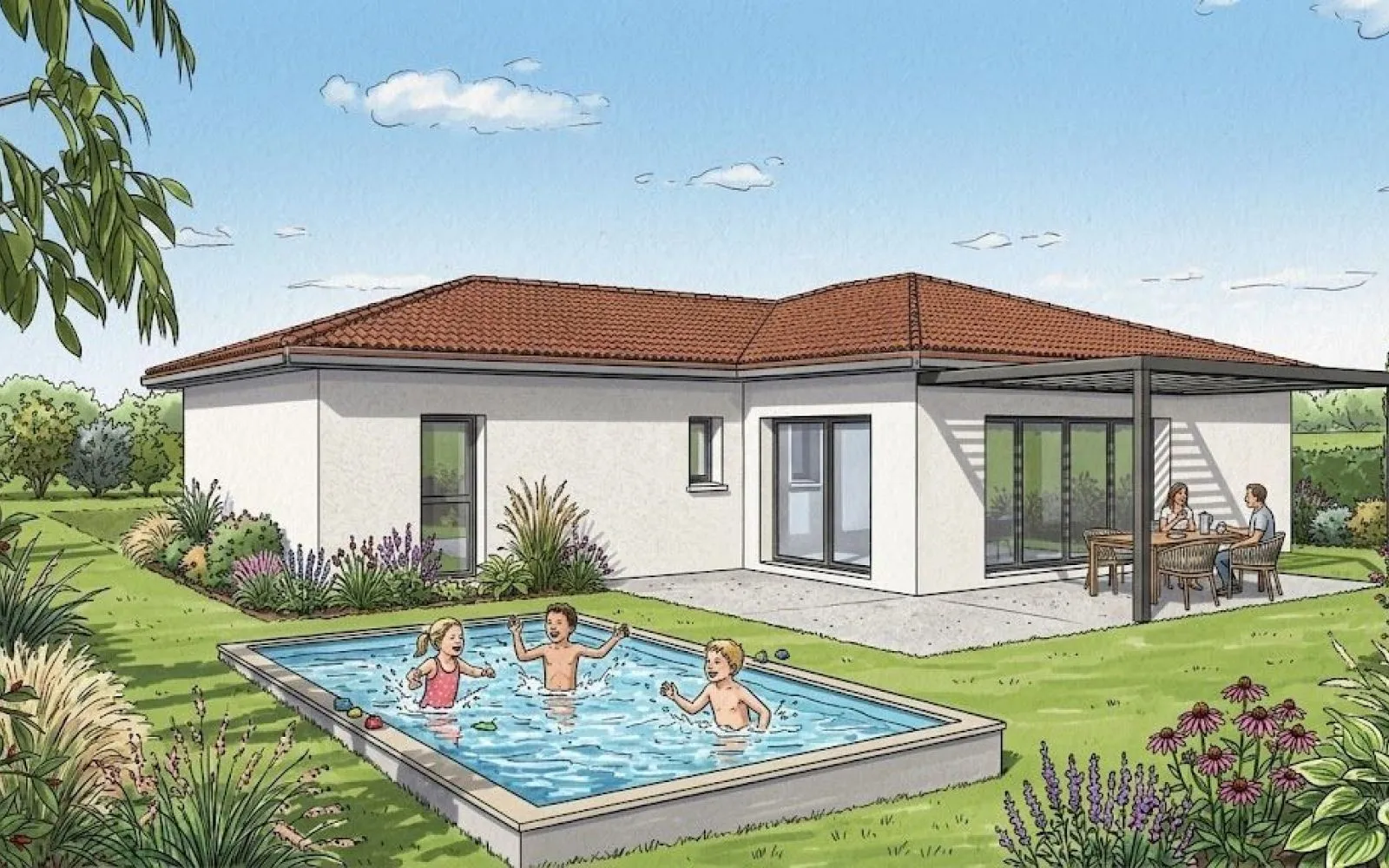 Projet de construction d'une maison 128 m² avec terrain à CHARNAY-LES-MACON (71) à Charnay-lès-Mâcon — photo 2