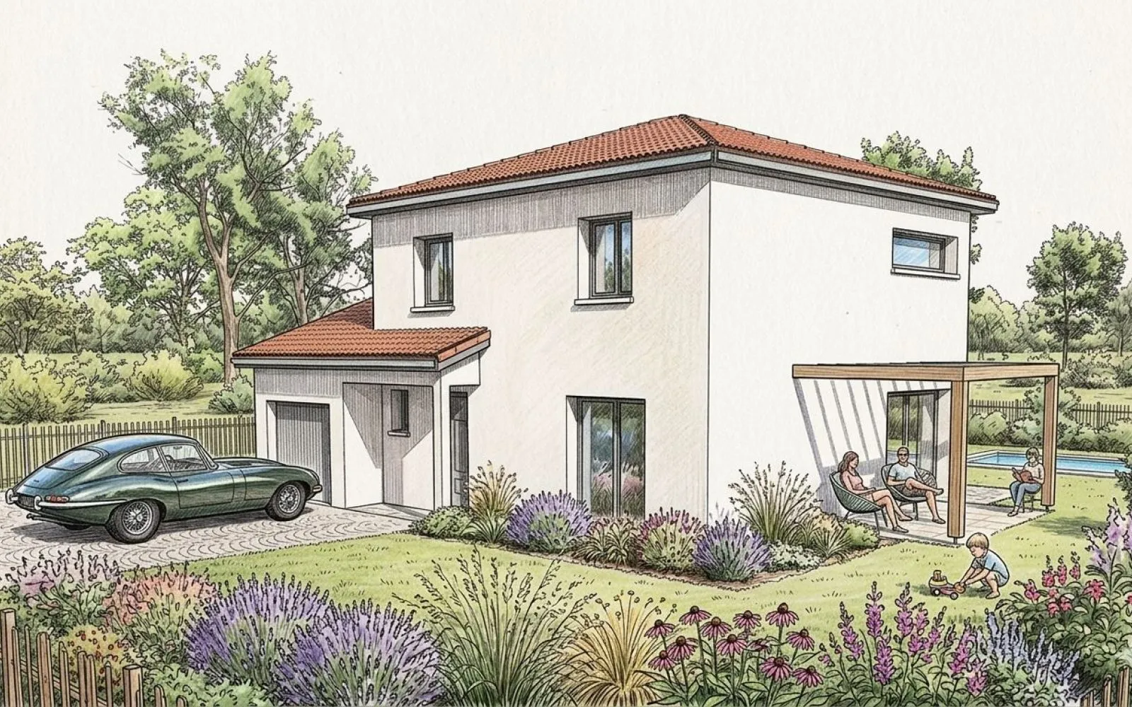 Projet de construction d'une maison 113 m² avec terrain à SAINT-PAUL-DE-VARAX (01) à Saint-Paul-de-Varax — photo 1