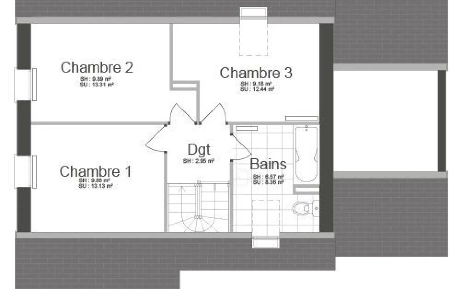 Projet de construction d'une maison 94 m² avec terrain à VIENNE-EN-BESSIN (14) à Vienne-en-Bessin — photo 3