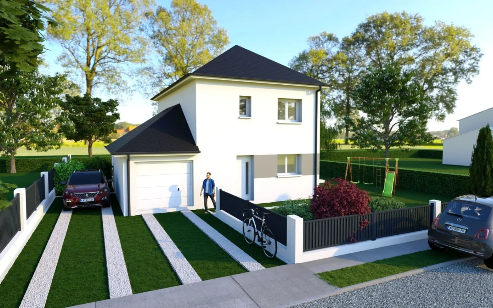 Projet de construction d'une maison 98 m² avec terrain à VIENNE-EN-BESSIN (14) à Vienne-en-Bessin — photo 1