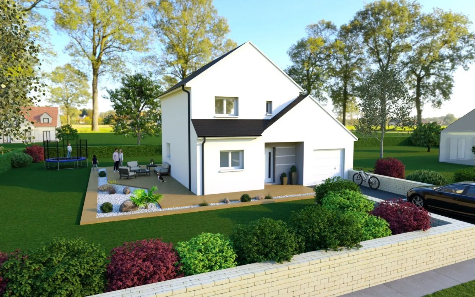 Projet de construction d'une maison 93 m² avec terrain à VIENNE-EN-BESSIN (14) à Vienne-en-Bessin — photo 1
