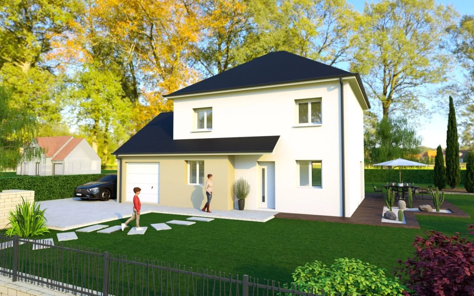 Projet de construction d'une maison 108 m² avec terrain à VIENNE-EN-BESSIN (14) à Vienne-en-Bessin — photo 1