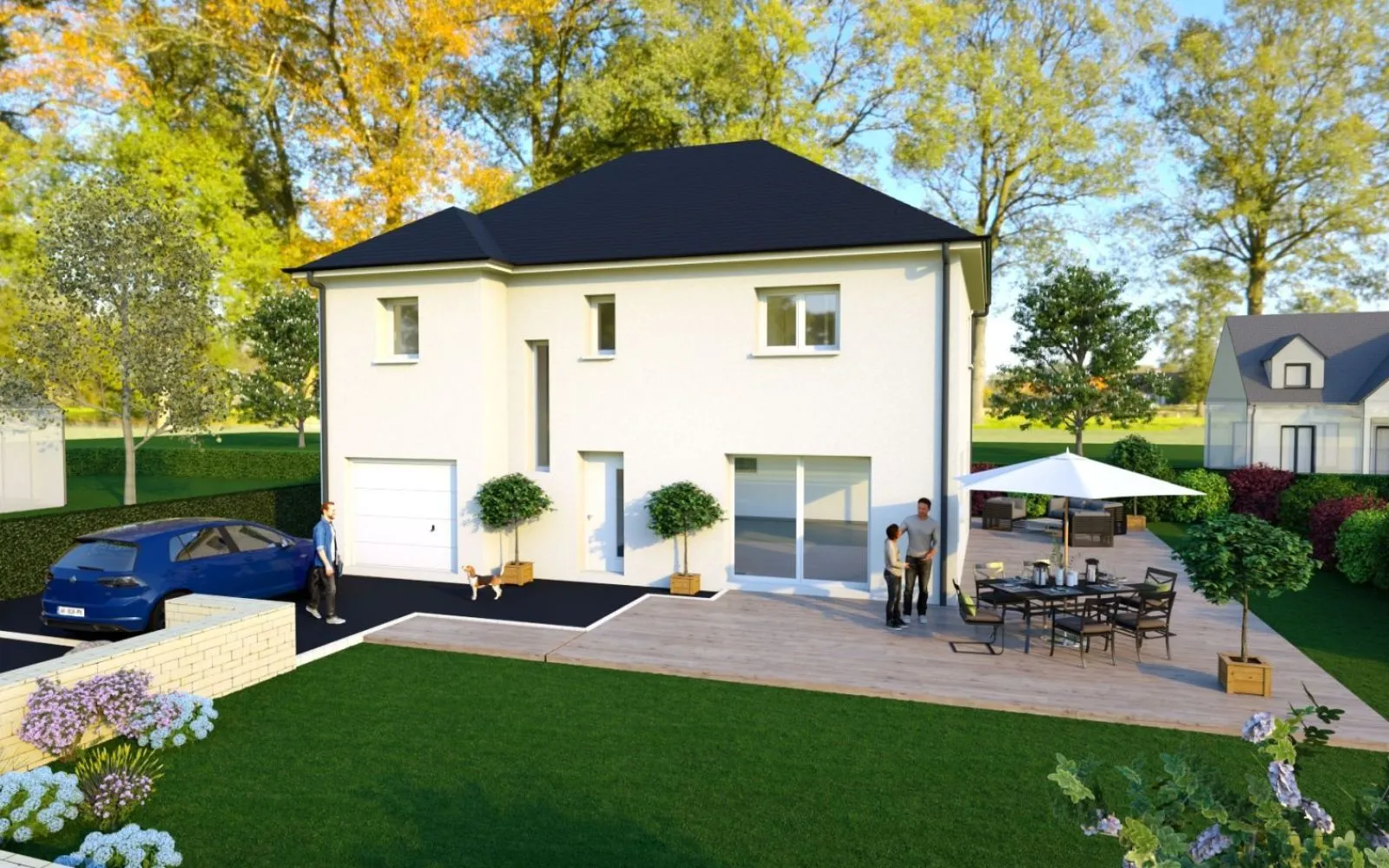 Projet de construction d'une maison 132 m² avec terrain à VIENNE-EN-BESSIN (14) à Vienne-en-Bessin — photo 1