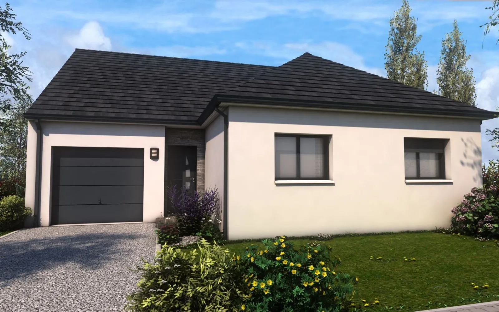 Projet de construction d'une maison 125.43 m² avec terrain à HEDE (35) à Hédé-Bazouges — photo 1