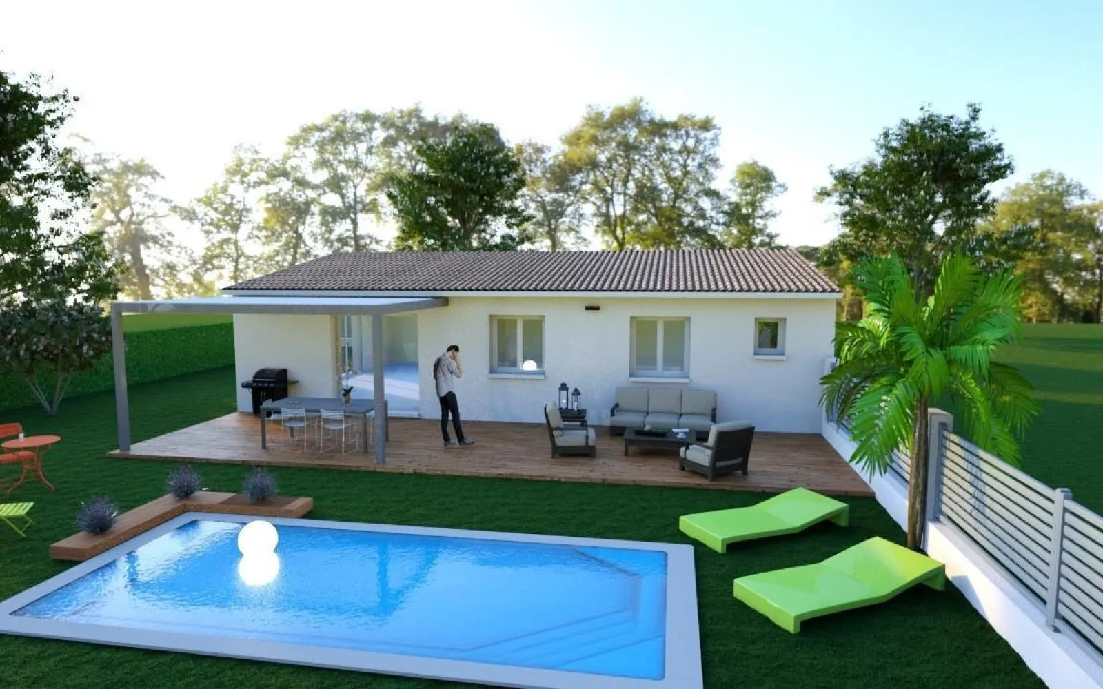 Projet de construction d'une maison 76 m² avec terrain à AUBAIS (30) à Aubais — photo 2