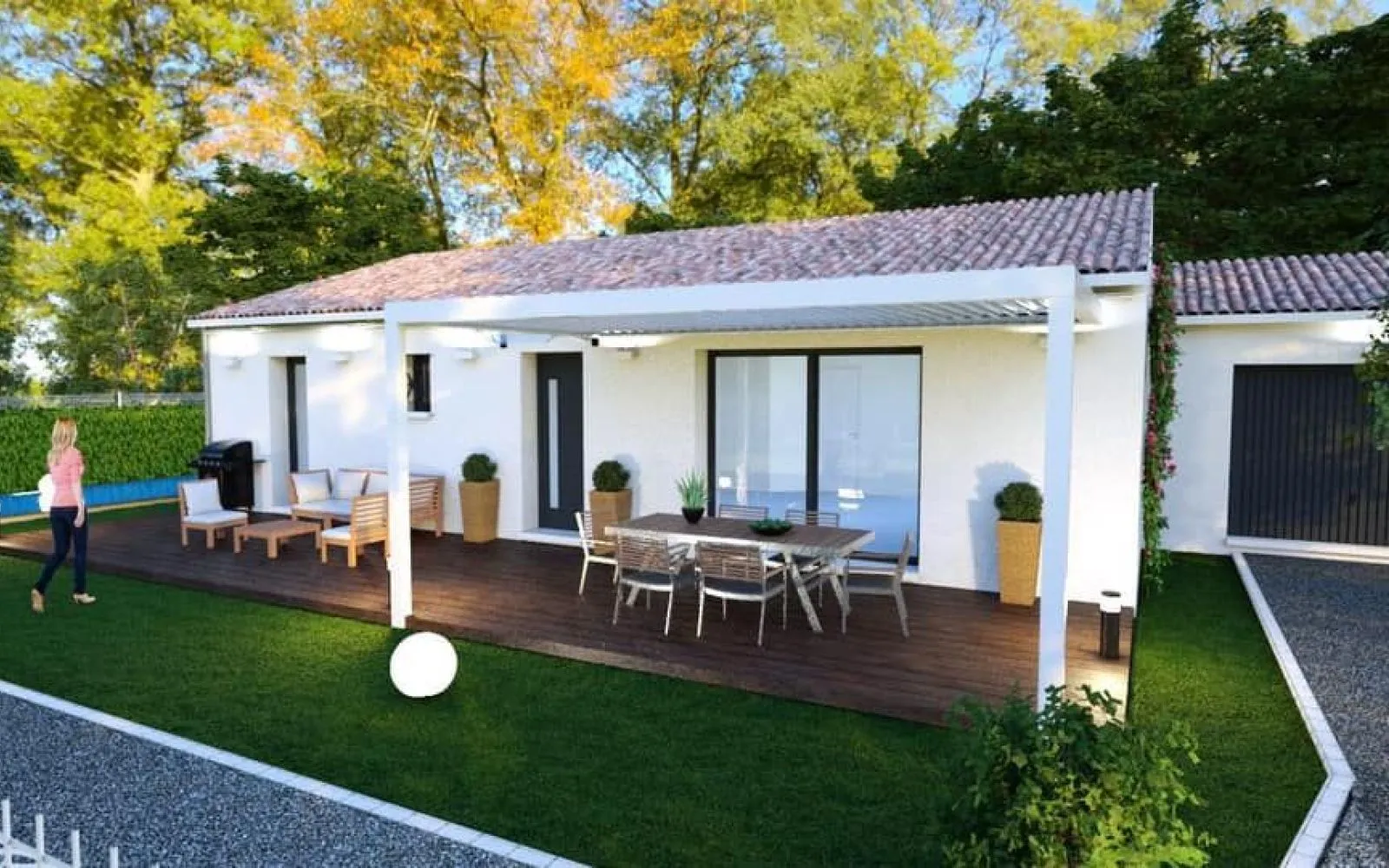 Projet de construction d'une maison 91 m² avec terrain à SAINT-AUNES (34) à Saint-Aunès — photo 1