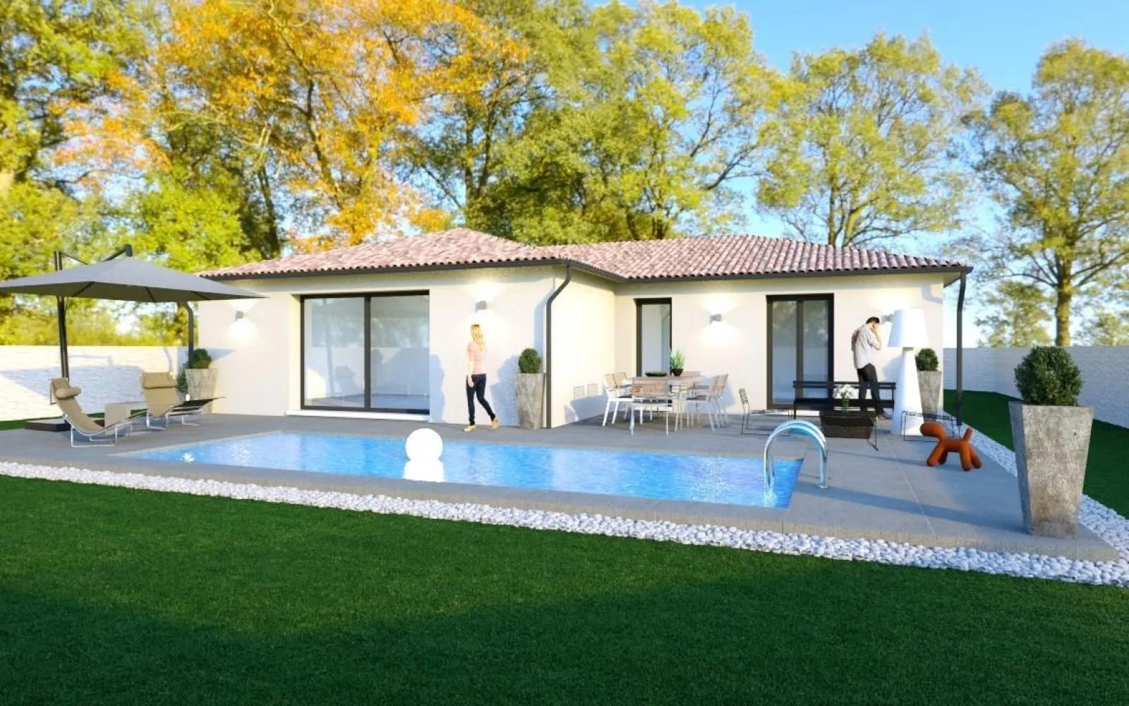 Projet de construction d'une maison 106 m² avec terrain à AUBAIS (30) à Aubais — photo 1