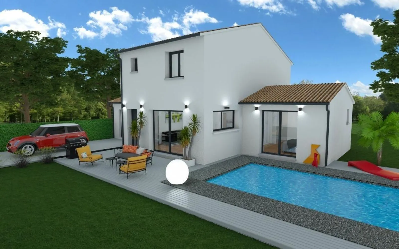Projet de construction d'une maison 94 m² avec terrain à AUBAIS (30) à Aubais — photo 2