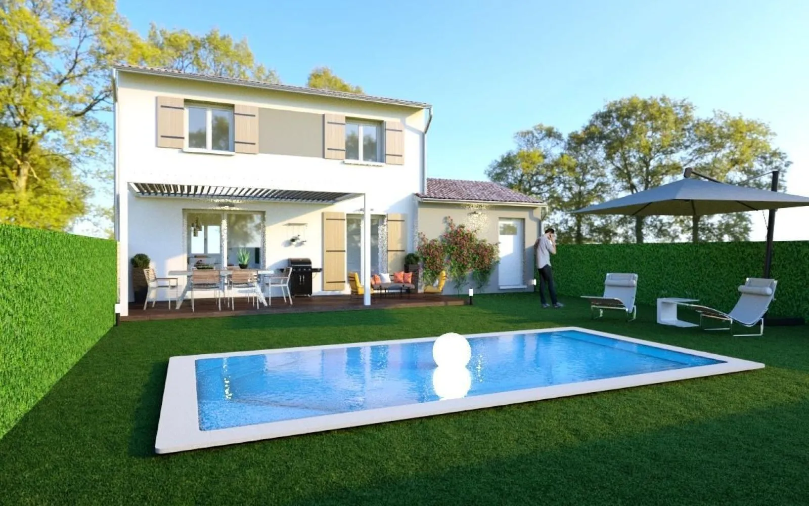 Projet de construction d'une maison 110 m² avec terrain à AUBAIS (30) à Aubais — photo 1