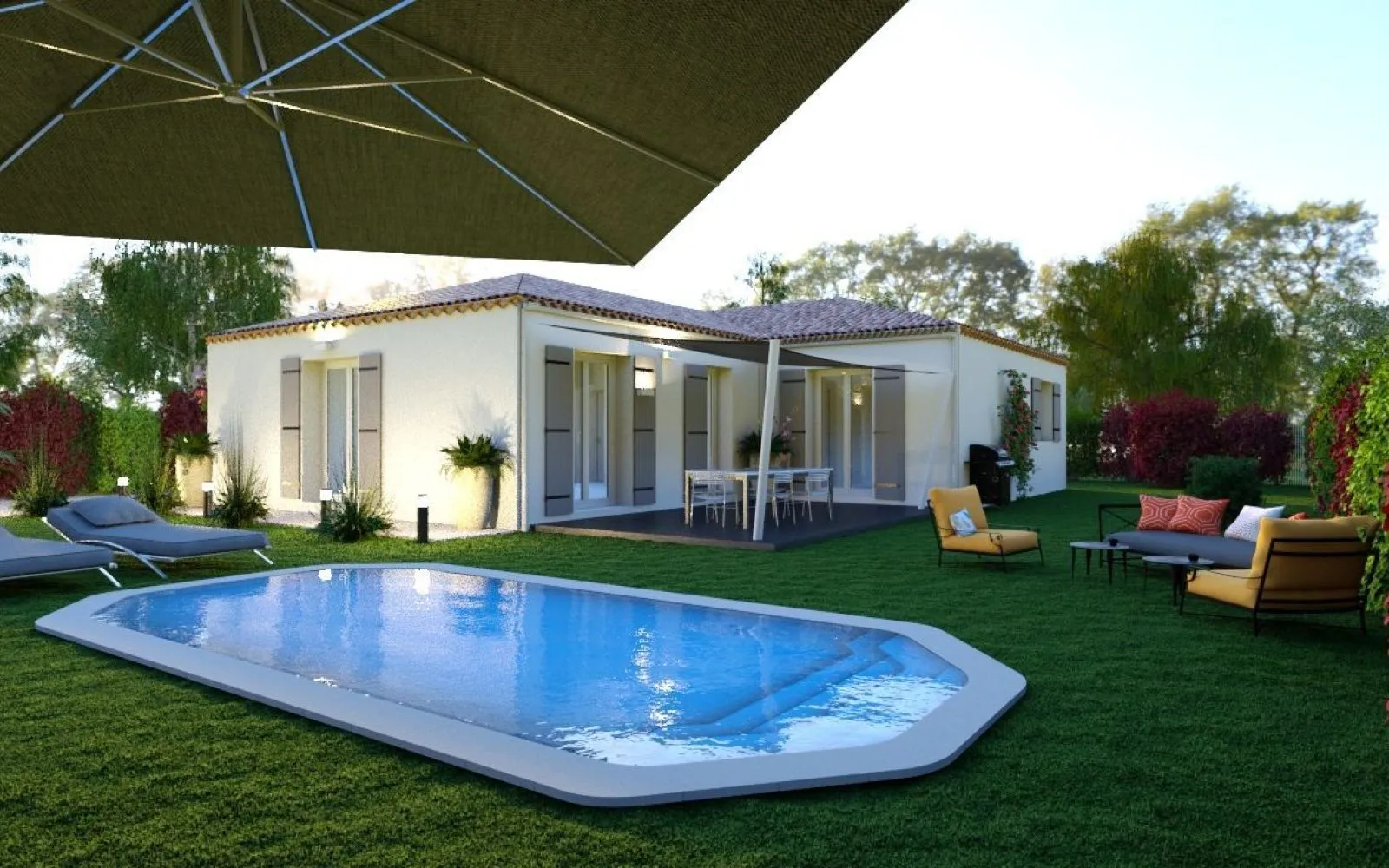 Projet de construction d'une maison 91 m² avec terrain à MALEMORT-DU-COMTAT (84) à Malemort-du-Comtat — photo 1