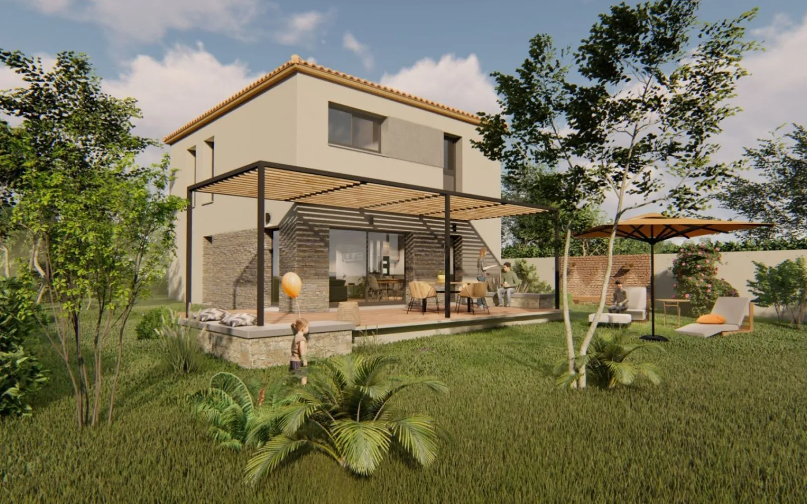 Projet de construction d'une maison 90 m² avec terrain à LOUPIAN (34) à Loupian — photo 1