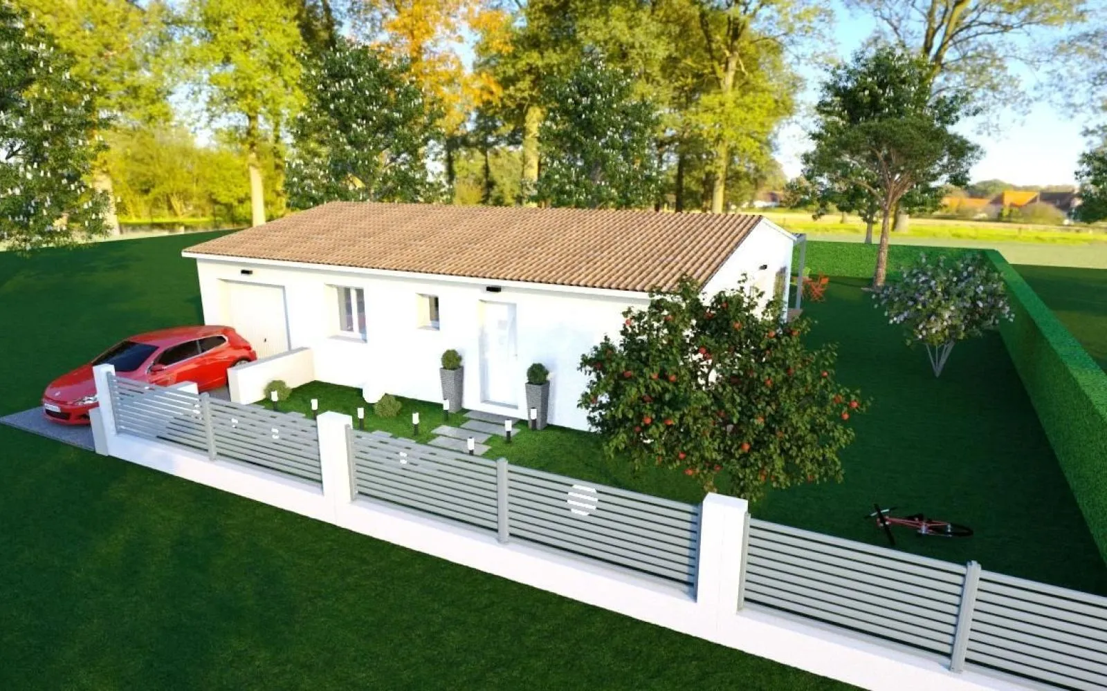 Projet de construction d'une maison 75 m² avec terrain à PLAN-D'ORGON (13) à Plan-d'Orgon — photo 1