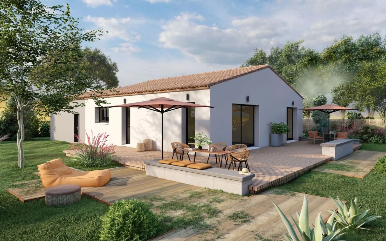 Projet de construction d'une maison 95 m² avec terrain à FABREGUES (34) à Fabrègues — photo 1