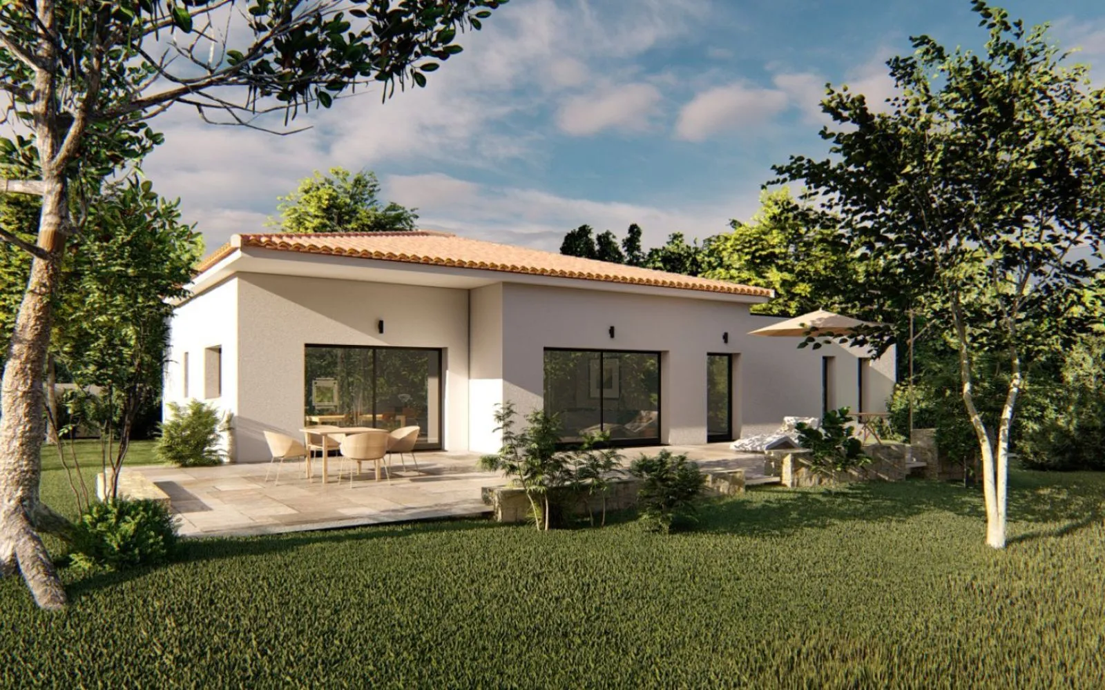 Projet de construction d'une maison 100 m² avec terrain à CAZOULS-LES-BEZIERS (34) à Cazouls-lès-Béziers — photo 1
