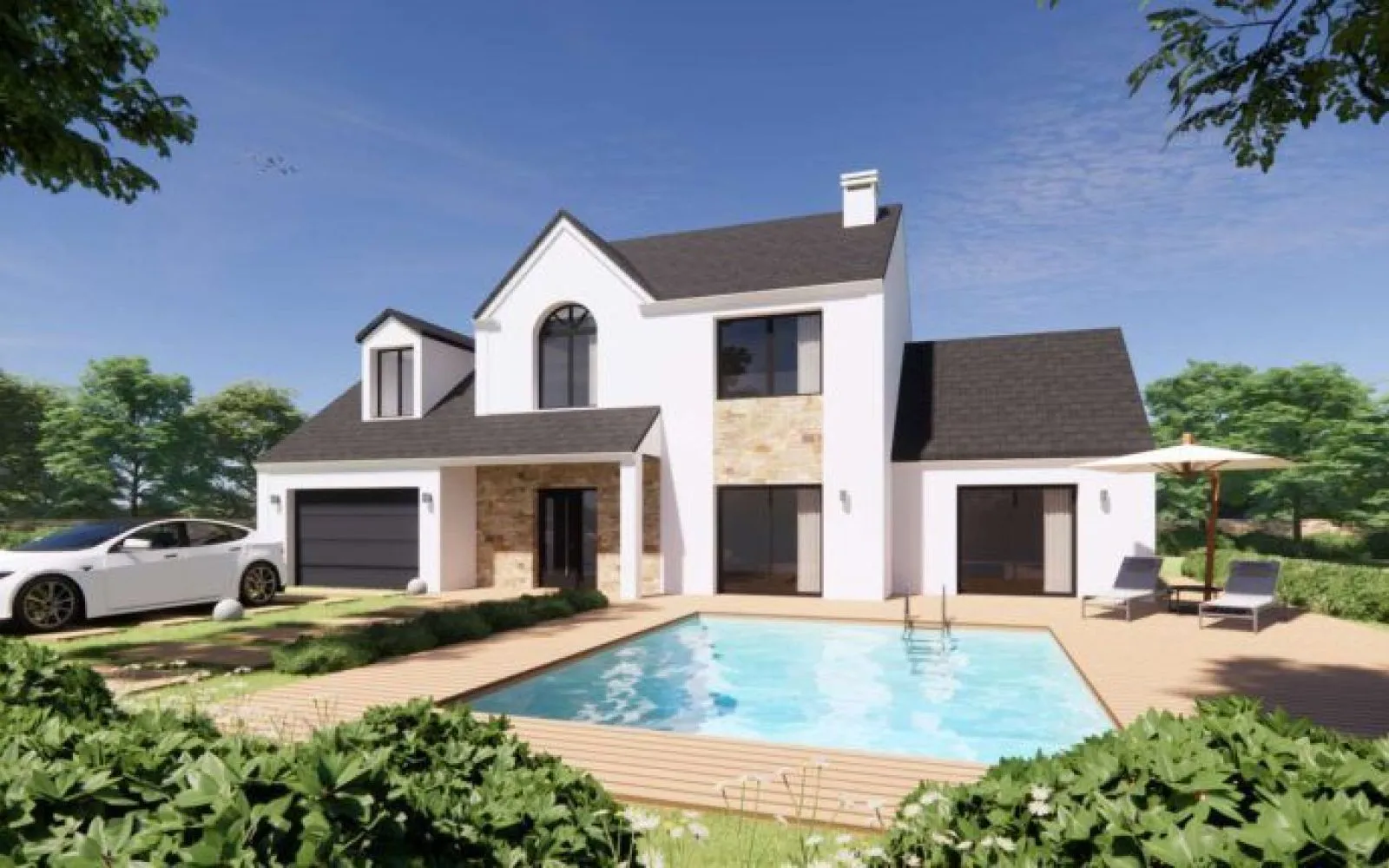 Projet de construction d'une maison 100 m² avec terrain à SAINT-REMY-LES-CHEVREUSE (78) à Saint-Rémy-lès-Chevreuse — photo 1