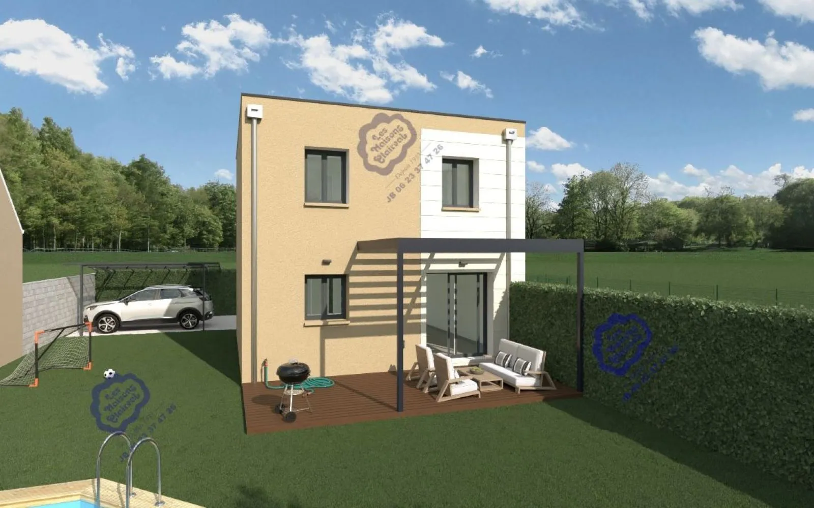 Projet de construction d'une maison 82 m² avec terrain à SAINT-GERMAIN-LES-ARPAJON (91) à Saint-Germain-lès-Arpajon — photo 3