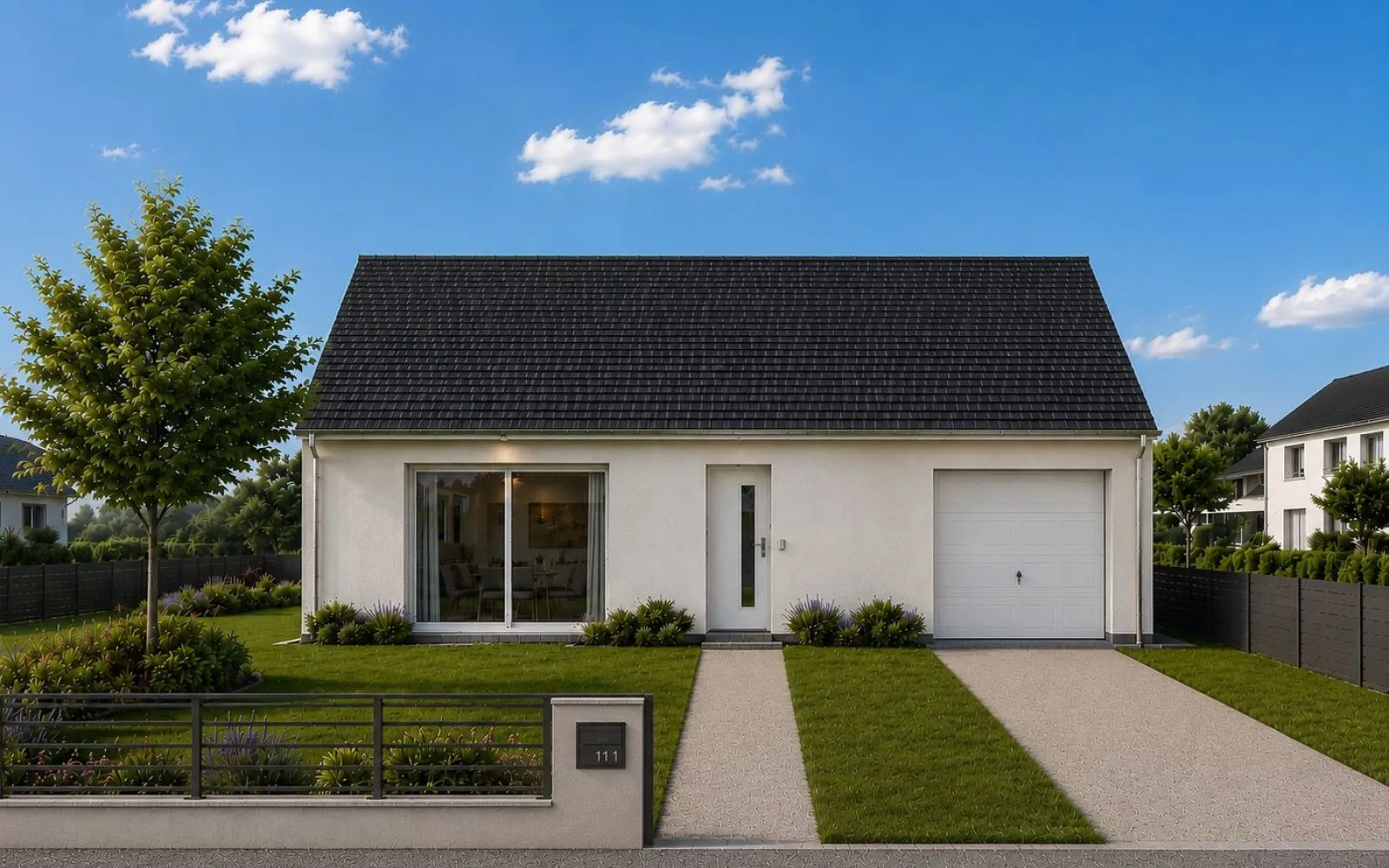 Maison plain-pied 3 chambres & garage à Plumelec — photo 1