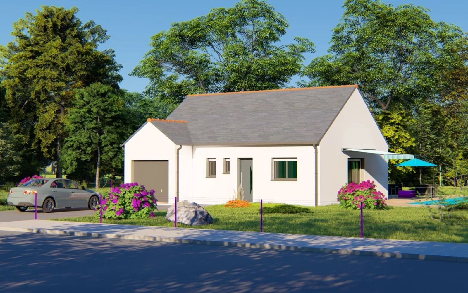 Projet de construction d'une maison 57.19 m² avec terrain à PLOERMEL (56) à Ploërmel — photo 1