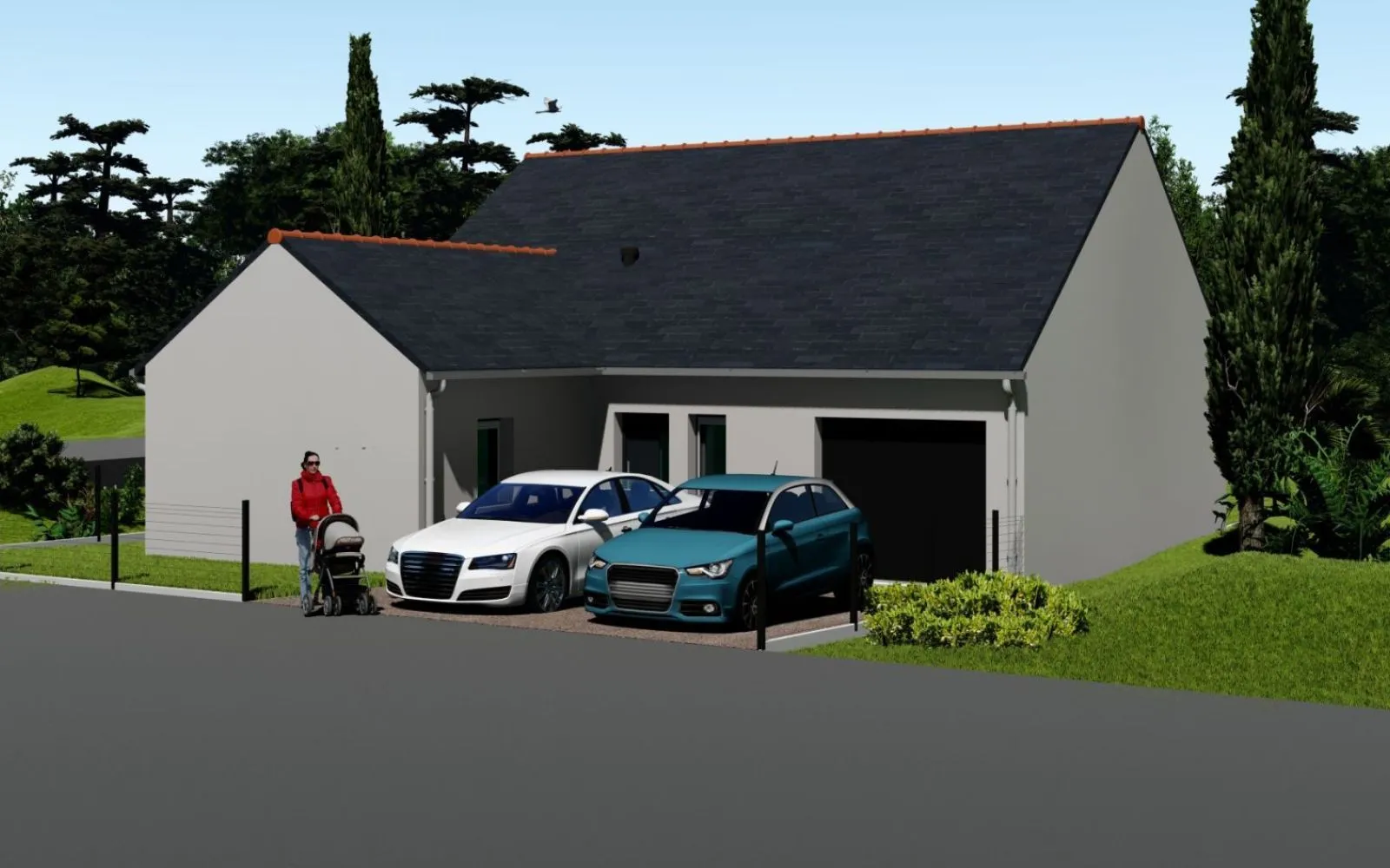 Projet de construction d'une maison 107.89 m² avec terrain à SAINT-GUINOUX (35) à Saint-Guinoux — photo 1
