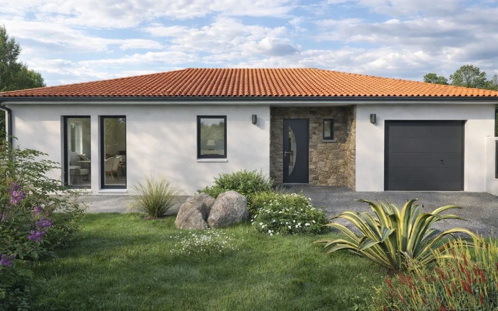 Projet de construction d'une maison 97 m² + garage sur un terrain à AVEIZE (69) à Aveize — photo 2