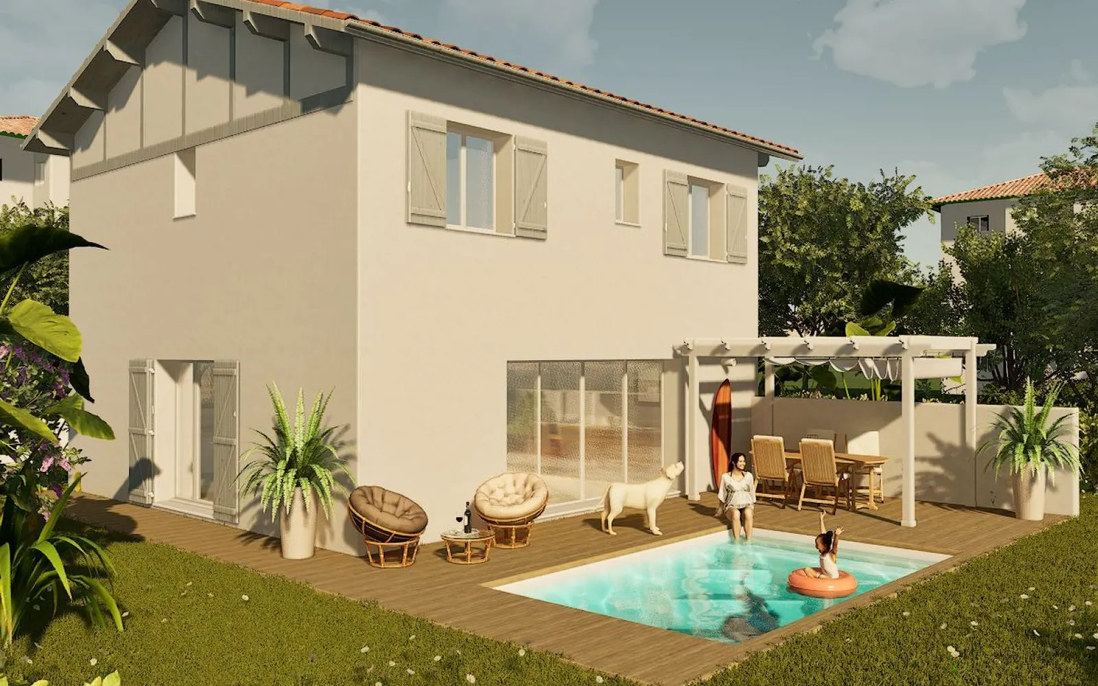 Projet de construction d'une maison 111.65 m² avec terrain à URCUIT (64) à Urcuit — photo 3