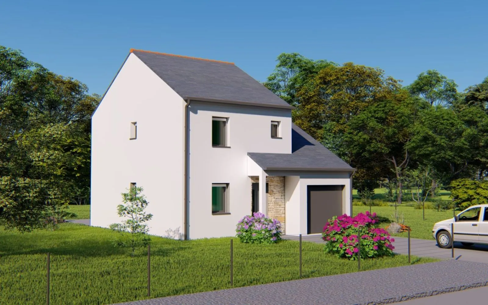 Projet de construction d'une maison 86.78 m² avec terrain à BOBITAL (22) à Bobital — photo 1