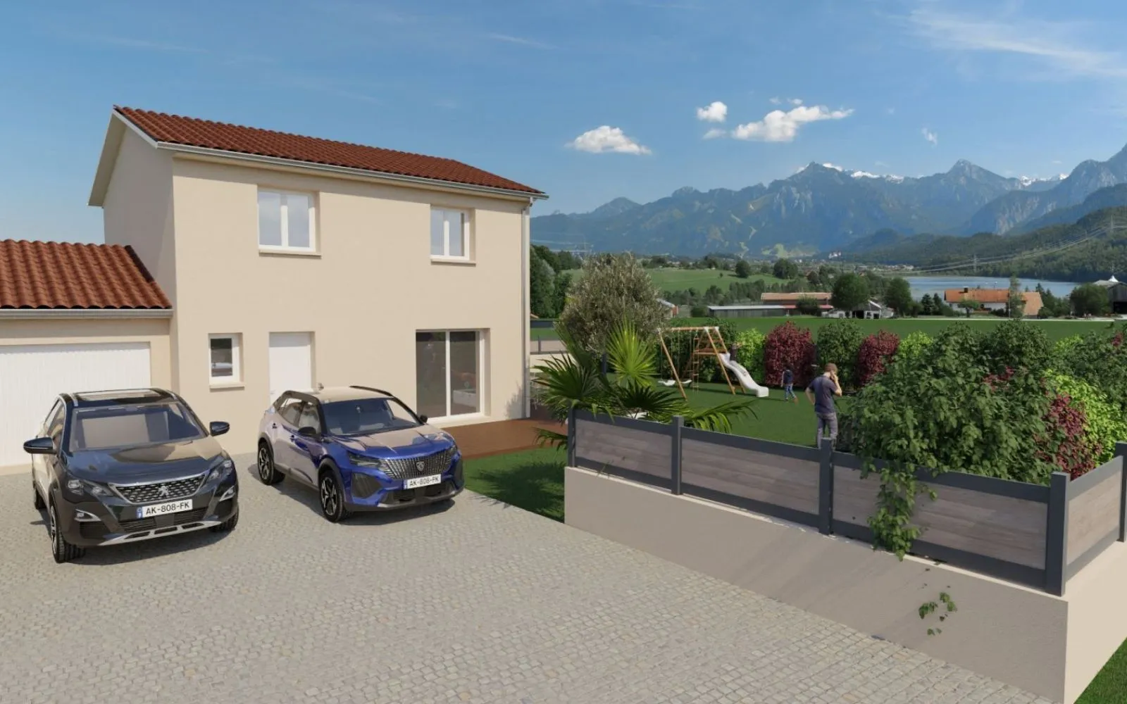 Projet de construction d'une maison 95 m² avec terrain à QUINTENAS (07) à Quintenas — photo 1