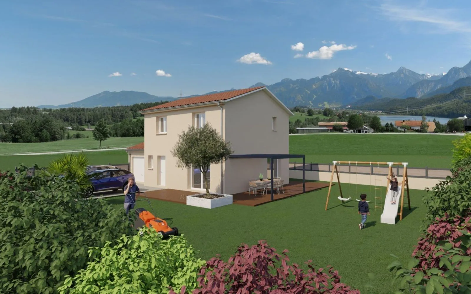 Projet de construction d'une maison 95 m² avec terrain à QUINTENAS (07) à Quintenas — photo 2
