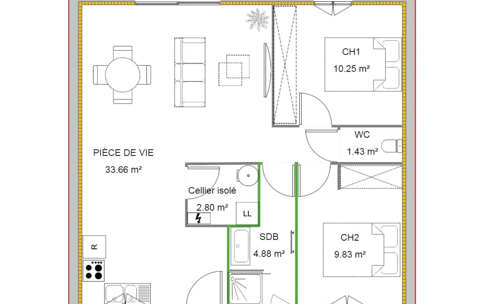 Projet de construction d'une maison 62.85 m² avec terrain à TRAINOU (45) à Traînou — photo 10