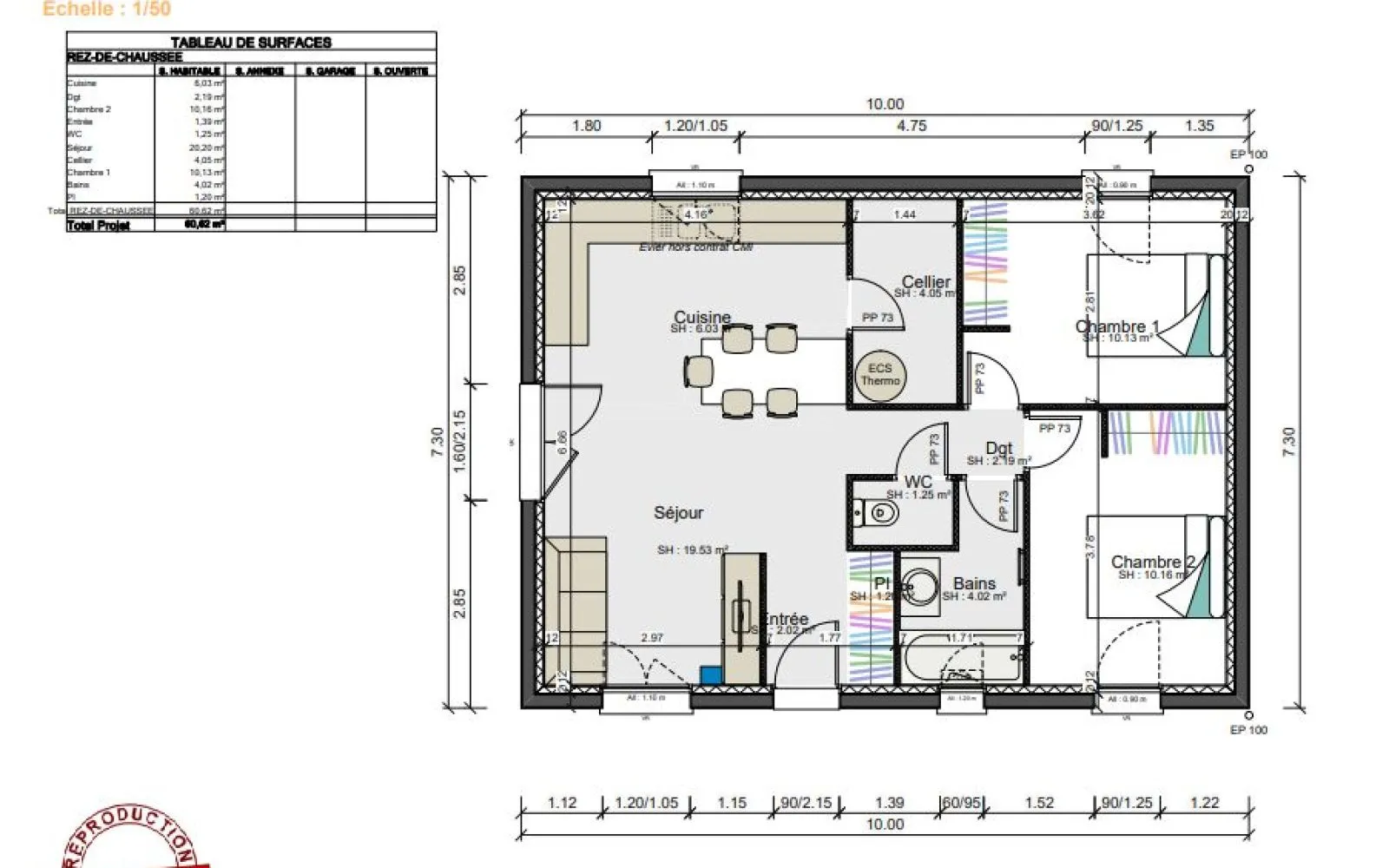 Projet de construction d'une maison 61 m² avec terrain à BELIGNEUX (01) à Beligneux — photo 1