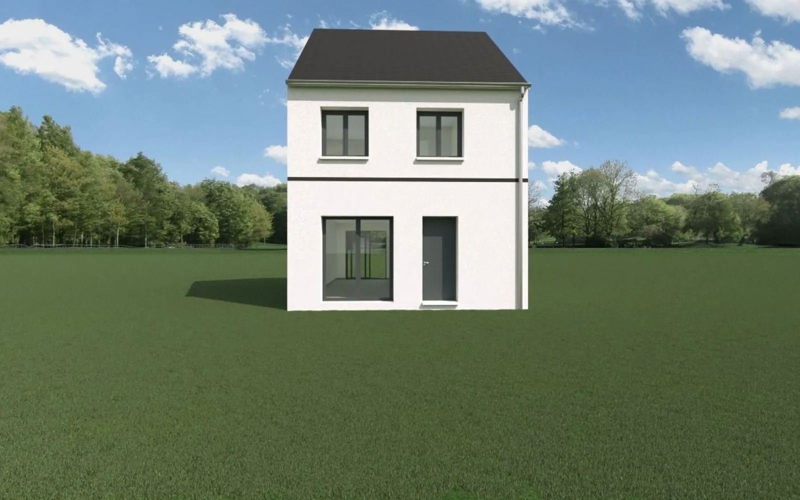 Affaire à saisir :Projet de construction d'une maison 90.38 m² avec terrain à MORTEFONTAINE-EN-THELLE (60) à Mortefontaine-en-Thelle — photo 1