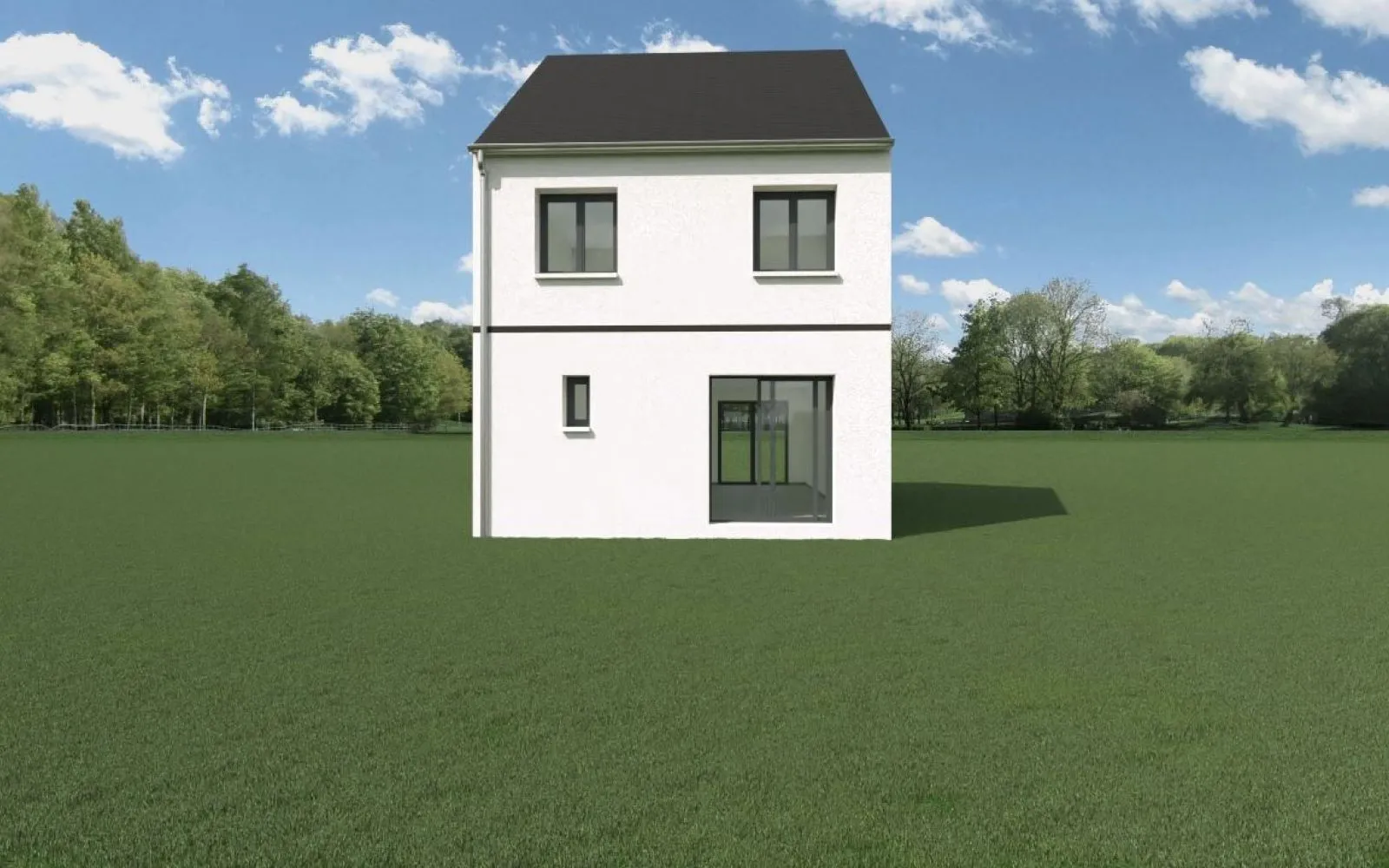 Affaire à saisir :Projet de construction d'une maison 90.38 m² avec terrain à MORTEFONTAINE-EN-THELLE (60) à Mortefontaine-en-Thelle — photo 2