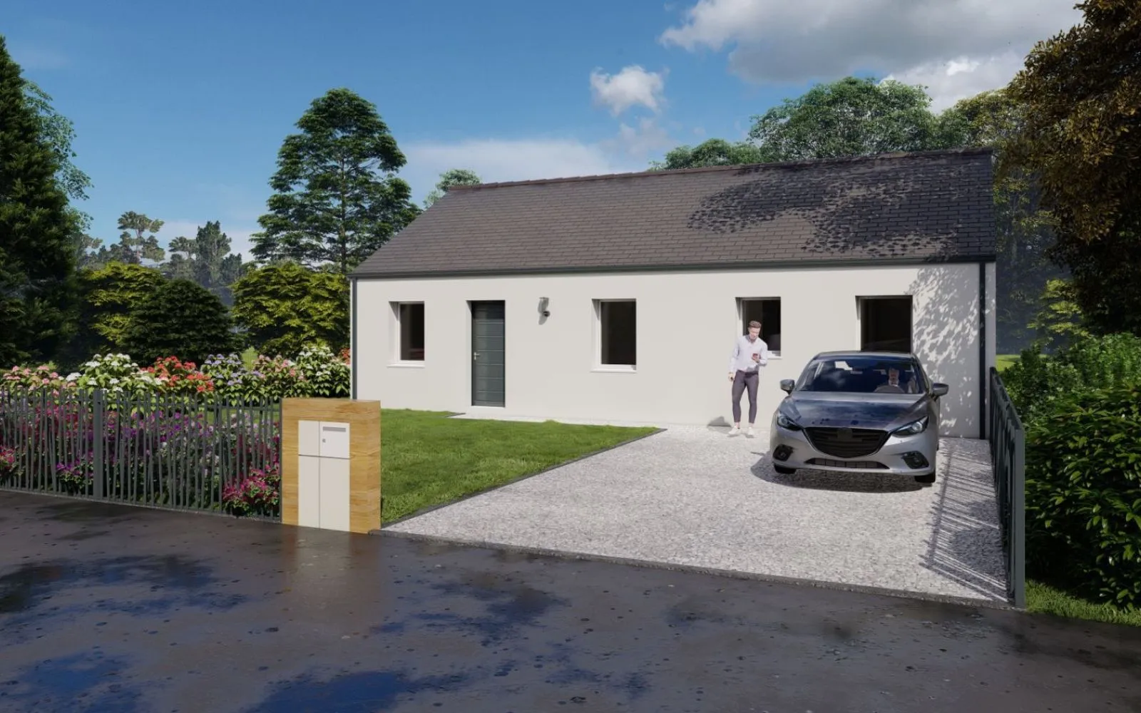 Projet de construction d'une maison 84 m² avec terrain à TREILLIERES (44) à Treillières — photo 1