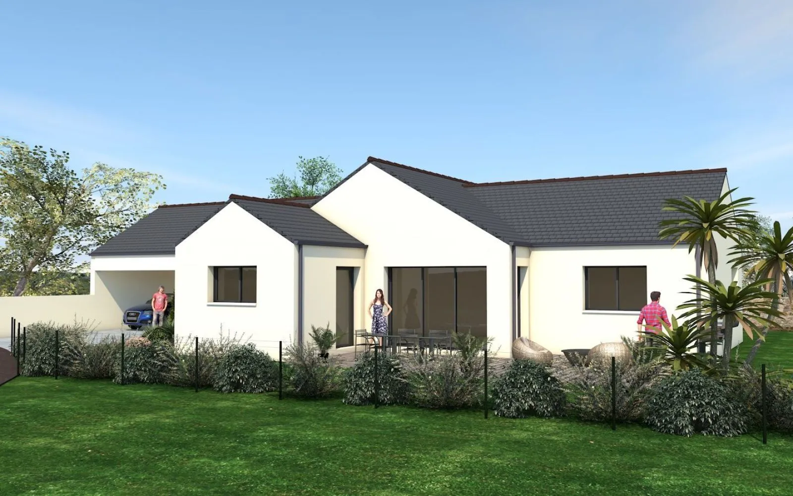 Projet de construction d'une maison 120 m² avec terrain à GRANDCHAMPS-DES-FONTAINES (44) à Grandchamps-des-Fontaines — photo 1