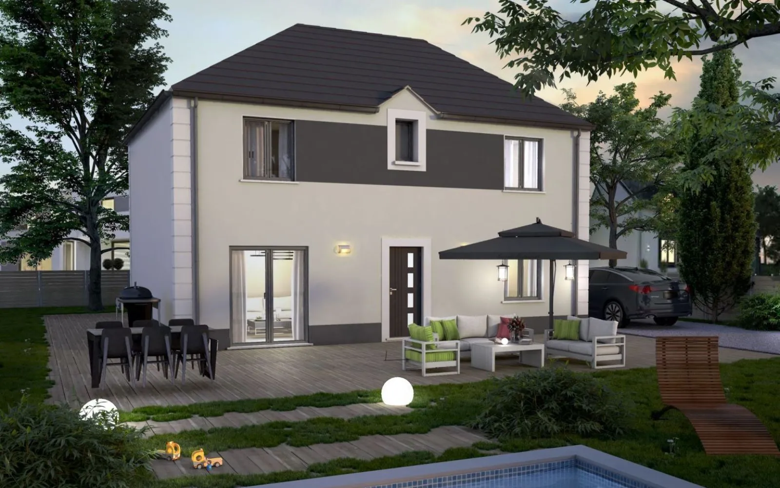 Projet de construction d'une maison 90 m² avec terrain à MENUCOURT (95) à Menucourt — photo 3