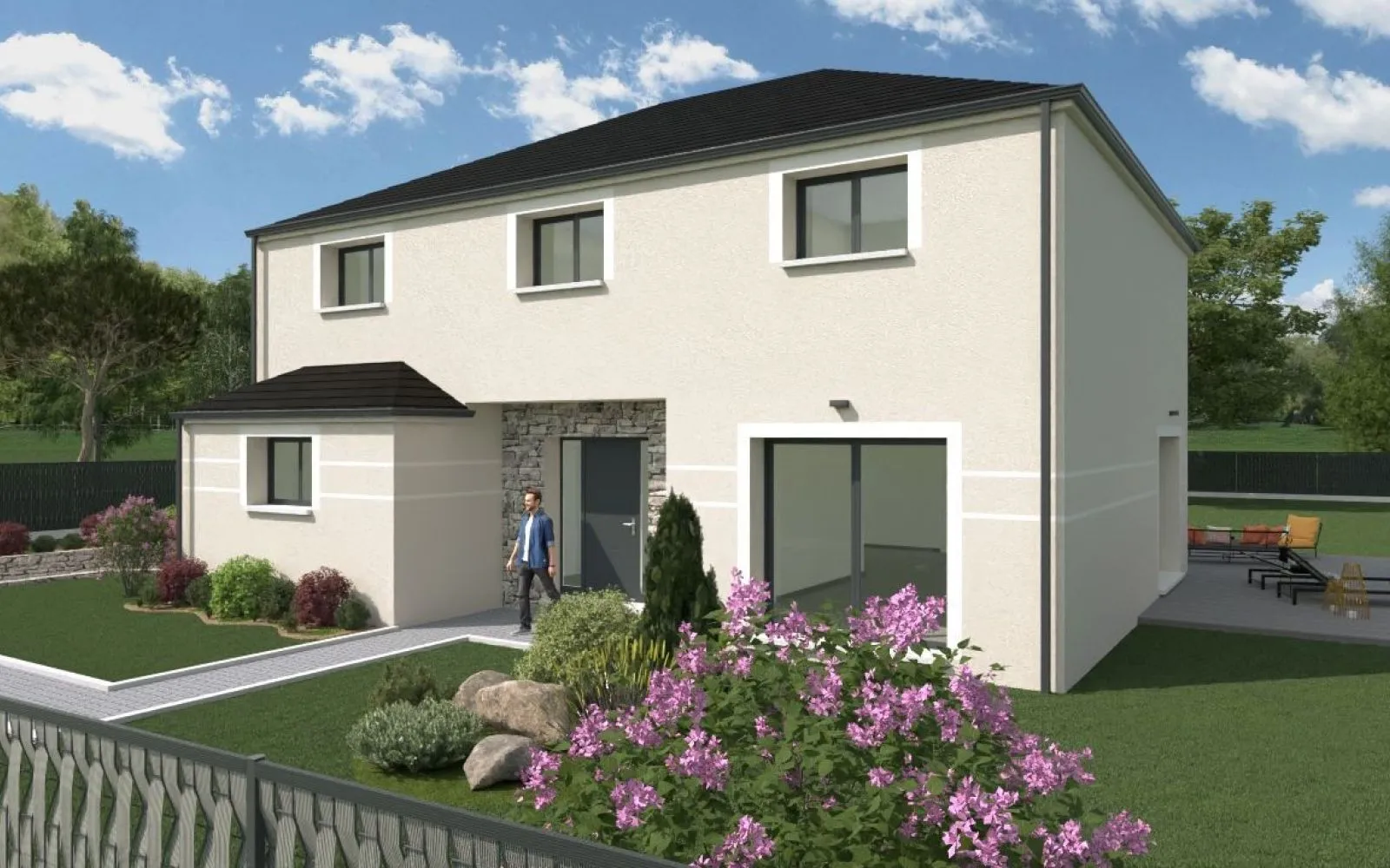 Projet de construction d'une maison 180 m² avec terrain à JOUARS-PONTCHARTRAIN (78) à Jouars-Pontchartrain — photo 1