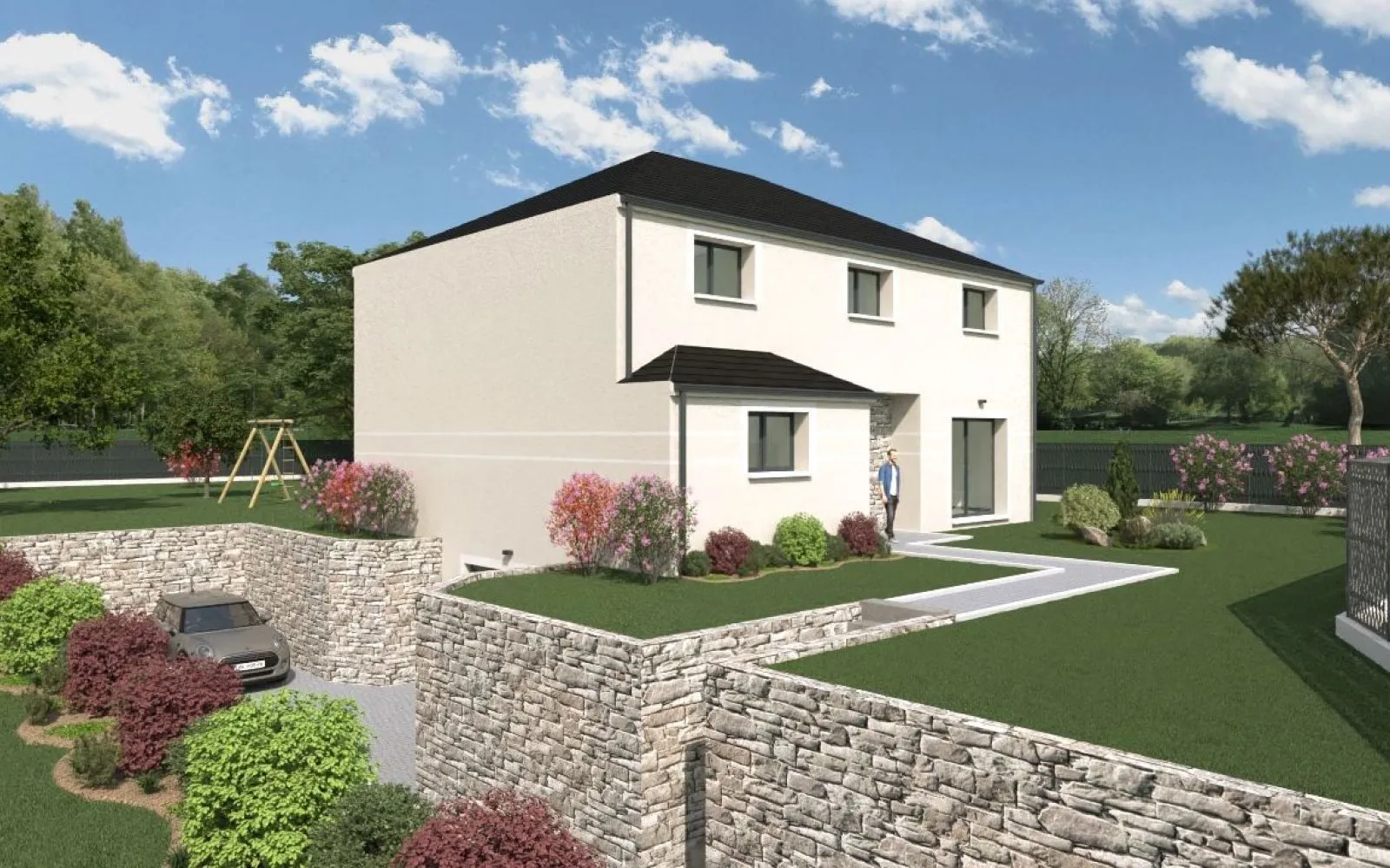 Projet de construction d'une maison 180 m² avec terrain à JOUARS-PONTCHARTRAIN (78) à Jouars-Pontchartrain — photo 2
