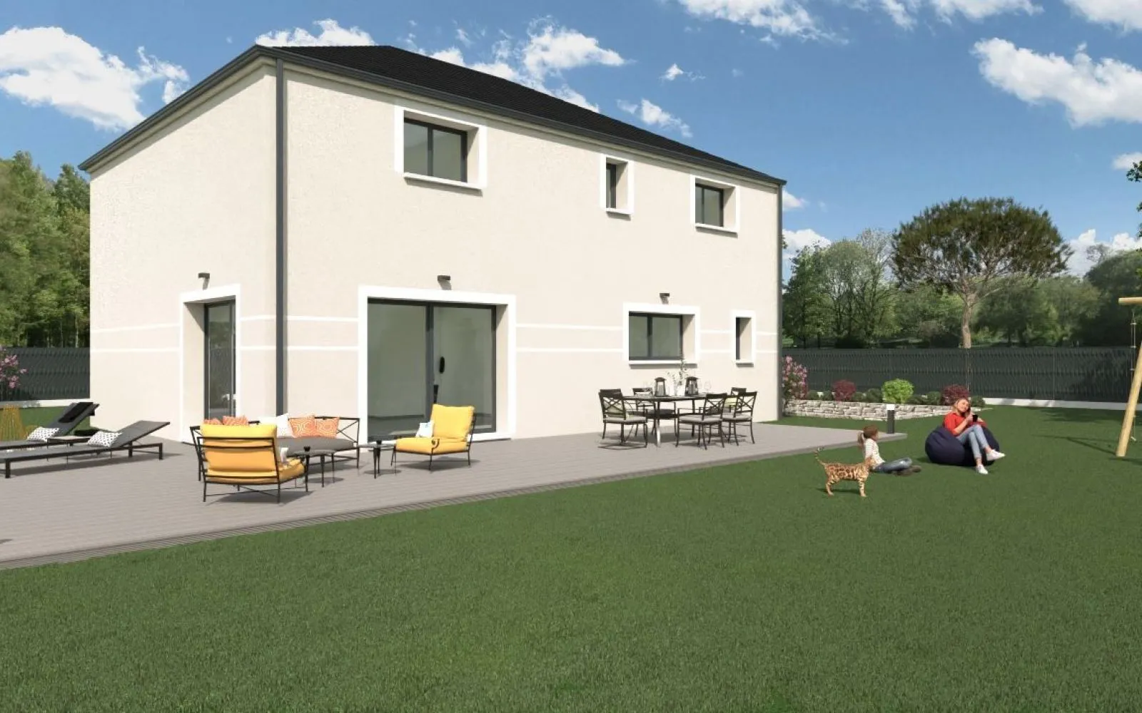Projet de construction d'une maison 180 m² avec terrain à JOUARS-PONTCHARTRAIN (78) à Jouars-Pontchartrain — photo 3