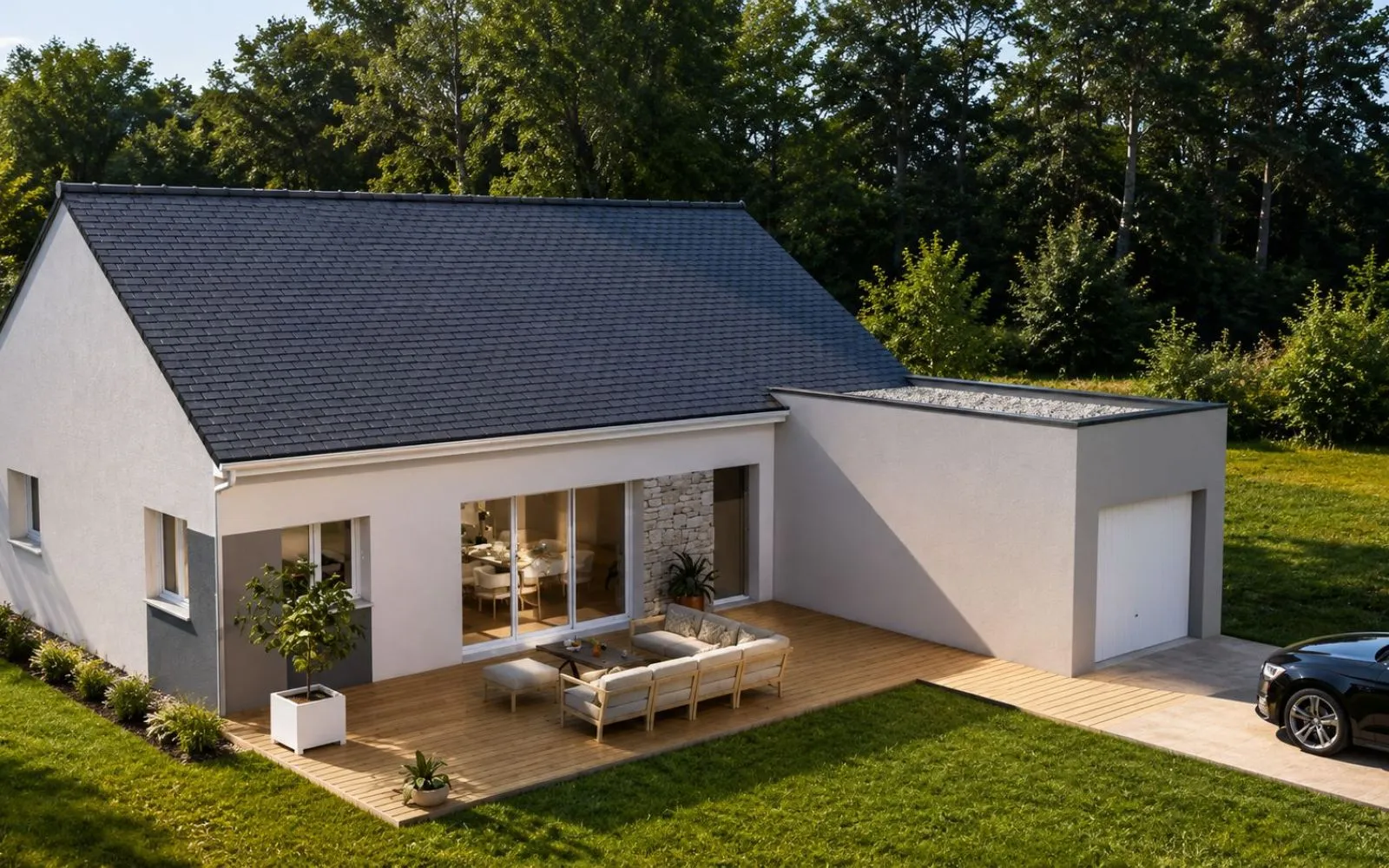Projet de construction d'une maison 82 m² avec terrain à LAMBALLE (22) à Lamballe — photo 1