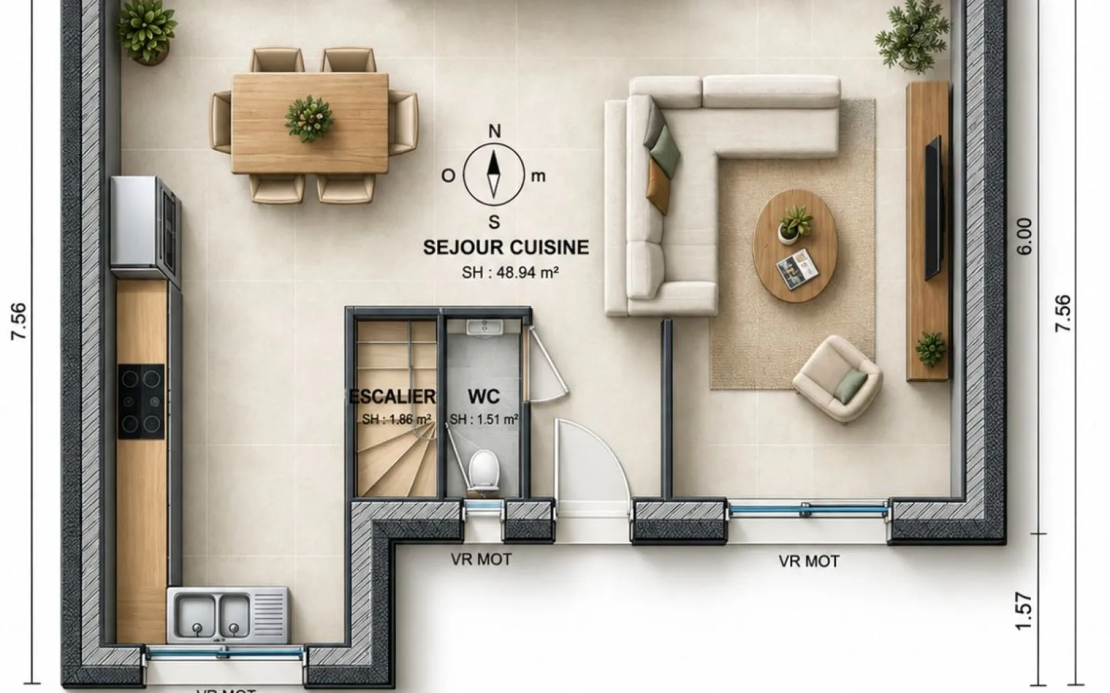 Projet de construction d'une maison 100m² avec terrain à MAURECOURT (78) à Maurecourt — photo 3