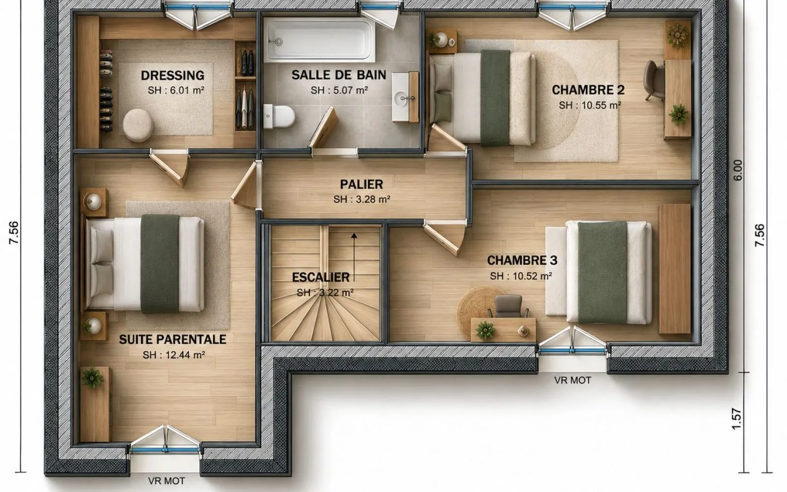 Projet de construction d'une maison 100m² avec terrain à MAURECOURT (78) à Maurecourt — photo 4