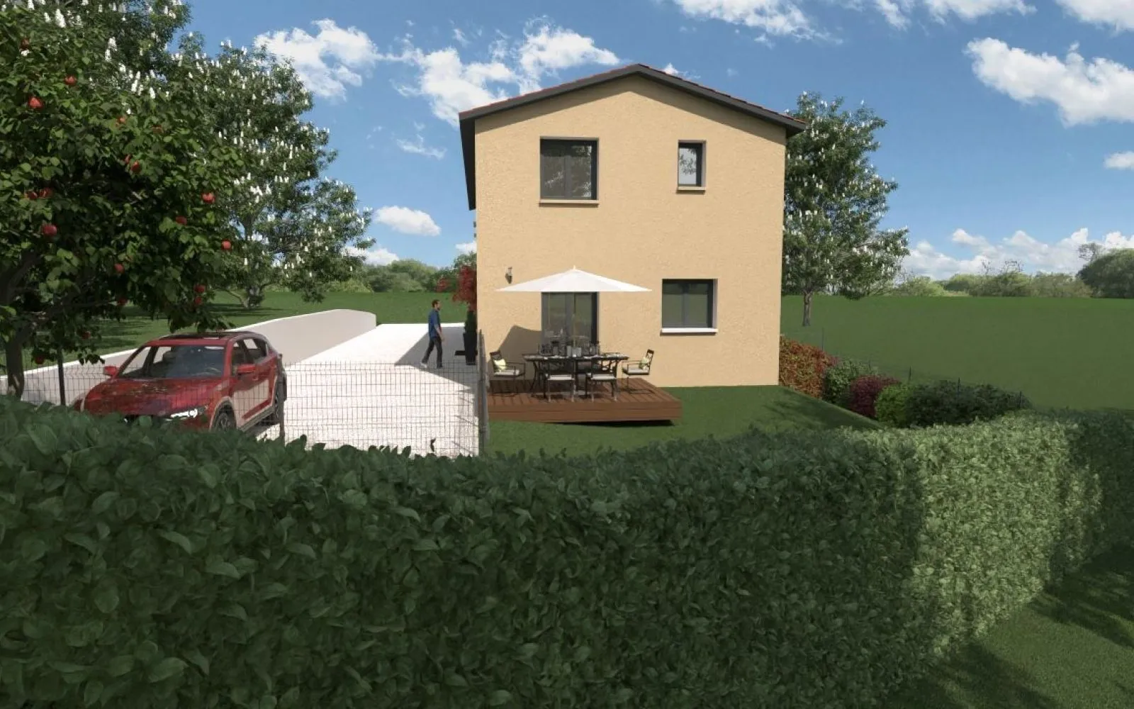 Maison 81 m² - 3 chambres avec terrain à LACHASSAGNE (69) à Chassagne — photo 1