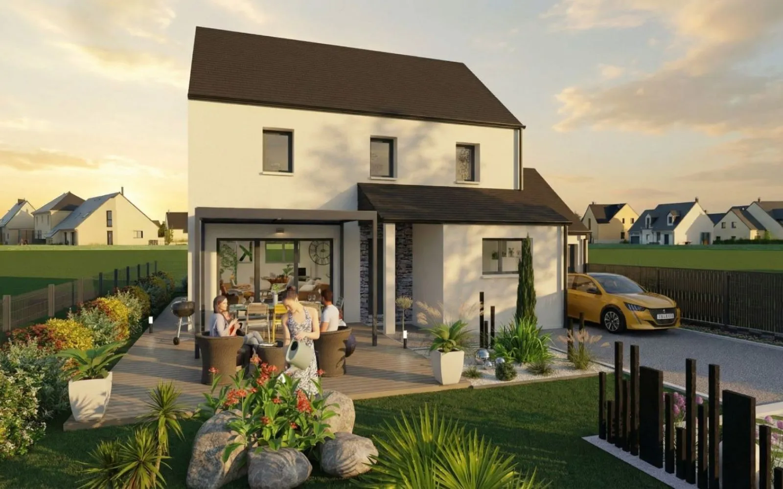 Projet de construction d'une maison 122 m² avec terrain à VAL-D'IZE (35) à Val-d'Izé — photo 1