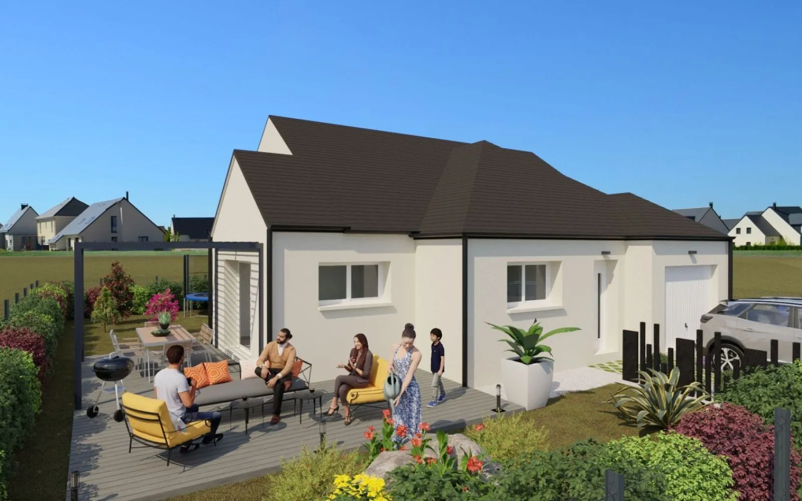 Projet de construction d'une maison 80 m² avec terrain à LIVRE-SUR-CHANGEON (35) à Livré-sur-Changeon — photo 1