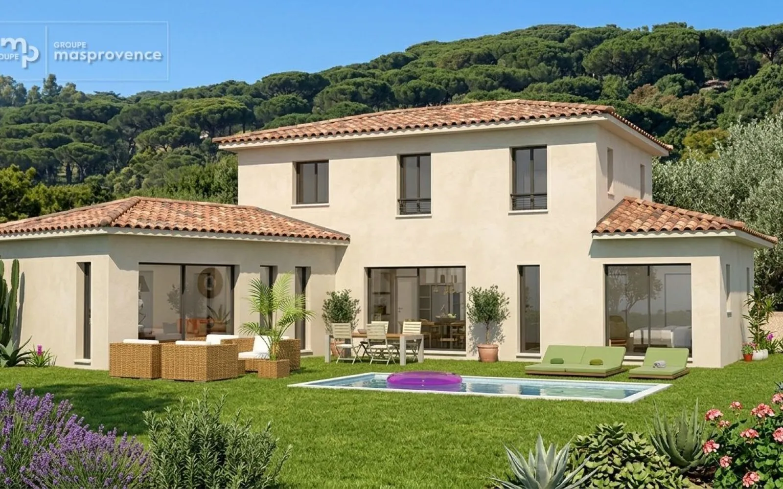 Projet de construction d'une maison 160 m² avec terrain à LA GAUDE (06) à La Gaude — photo 1