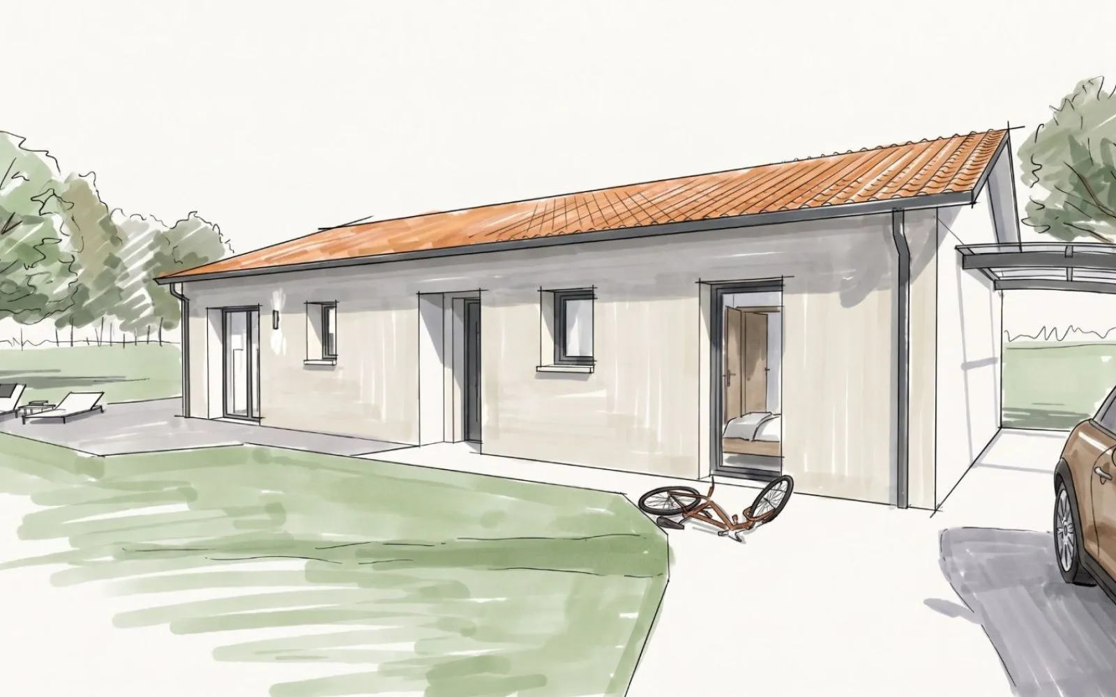 Projet de construction d'une maison 95 m² avec terrain à VEAUCHE (42) à Veauche — photo 1